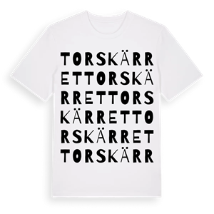 Torskärret ordlek t-shirt – ekologisk bomull t-shirt från Pinshirt
