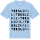 Blue Soul t-shirt med Torskemåla ordlek t-shirt