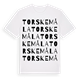 Torskemåla ordlek t-shirt