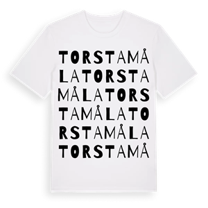 Torstamåla ordlek t-shirt – ekologisk bomull t-shirt från Pinshirt