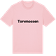 Pink Cotton t-shirt med Torvmossen fetstil t-shirt