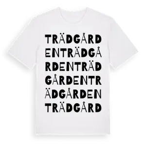 Trädgården ordlek t-shirt – ekologisk bomull t-shirt från Pinshirt
