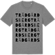 Mid Heather Gray t-shirt med Trädgårdsberg ordlek t-shirt