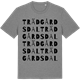Mid Heather Gray t-shirt med Trädgårdsdal ordlek t-shirt