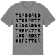 Mid Heather Gray t-shirt med Trädgårdstorpet ordlek t-shirt