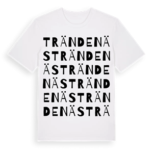 Trändenäs ordlek t-shirt – ekologisk bomull t-shirt från Pinshirt