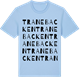 Blue Soul t-shirt med Tranebacken ordlek t-shirt