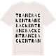 Vintage White t-shirt med Tranebacken ordlek t-shirt