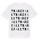 White t-shirt med Tranefall ordlek t-shirt