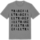 Mid Heather Gray t-shirt med Tranefall ordlek t-shirt
