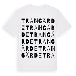 Trangärde ordlek t-shirt – ekologisk bomull t-shirt från Pinshirt
