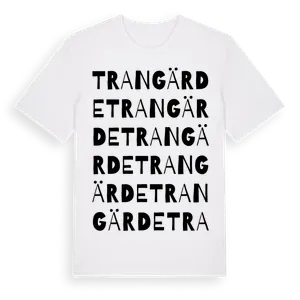 Trangärde ordlek t-shirt – ekologisk bomull t-shirt från Pinshirt