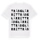 White t-shirt med Trångkärret ordlek t-shirt