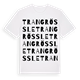 Trangrössle ordlek t-shirt