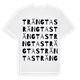 White t-shirt med Trängtas ordlek t-shirt