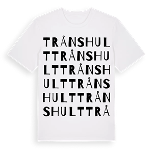 Trånshult ordlek t-shirt – ekologisk bomull t-shirt från Pinshirt