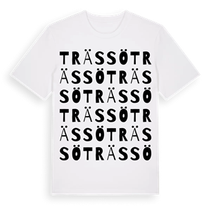 Trässö ordlek t-shirt – ekologisk bomull t-shirt från Pinshirt
