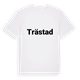 White t-shirt med Trästad fetstil t-shirt