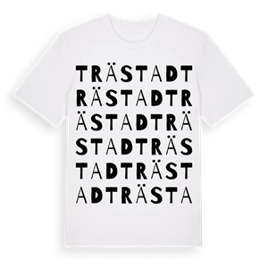 Trästad ordlek t-shirt – ekologisk bomull t-shirt från Pinshirt