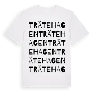 Trätehagen ordlek t-shirt – ekologisk bomull t-shirt från Pinshirt