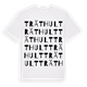 White t-shirt med Träthult ordlek t-shirt