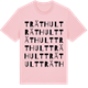 Pink Cotton t-shirt med Träthult ordlek t-shirt