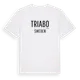 White t-shirt med Triabo i Sverige t-shirt