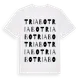 White t-shirt med Triabo ordlek t-shirt