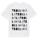 White t-shirt med Trollamåla ordlek t-shirt