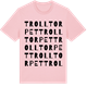 Pink Cotton t-shirt med Trolltorpet ordlek t-shirt