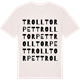 Vintage White t-shirt med Trolltorpet ordlek t-shirt