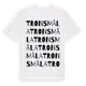 White t-shirt med Tronsmåla ordlek t-shirt