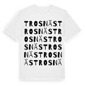 Trosnäs ordlek t-shirt – ekologisk bomull t-shirt från Pinshirt