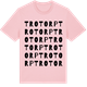 Pink Cotton t-shirt med Trotorp ordlek t-shirt