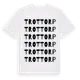 White t-shirt med Trottorp ordlek t-shirt