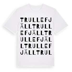 Trullefjäll ordlek t-shirt – ekologisk bomull t-shirt från Pinshirt