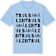 Blue Soul t-shirt med Trulsamålen ordlek t-shirt