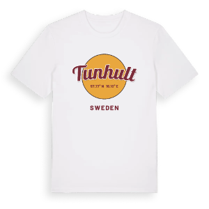 Tunhult cirkel t-shirt – ekologisk bomull t-shirt från Pinshirt