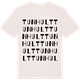 Vintage White t-shirt med Tunhult ordlek t-shirt