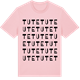 Pink Cotton t-shirt med Tute ordlek t-shirt