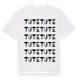 White t-shirt med Tute ordlek t-shirt
