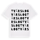 Tvärskog ordlek t-shirt