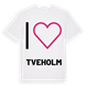 Jag älskar Tveholm t-shirt stort tryck