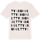 Vintage White t-shirt med Tvinghult ordlek t-shirt