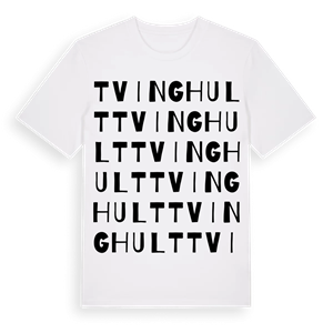 Tvinghult ordlek t-shirt – ekologisk bomull t-shirt från Pinshirt