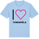 Blue Soul t-shirt med Jag älskar Tvingsmåla t-shirt stort tryck