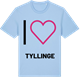 Blue Soul t-shirt med Jag älskar Tyllinge t-shirt stort tryck