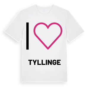 Jag älskar Tyllinge t-shirt stort tryck – ekologisk bomull t-shirt från Pinshirt