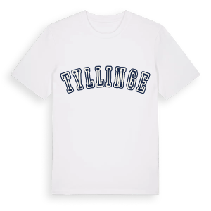 Tyllinge college t-shirt – ekologisk bomull t-shirt från Pinshirt