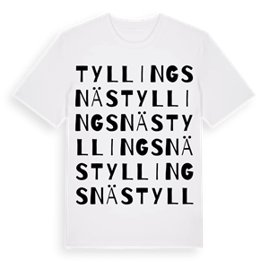 Tyllingsnäs ordlek t-shirt – ekologisk bomull t-shirt från Pinshirt